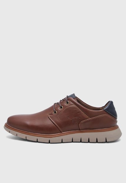 Zapato Formal Café-Azul Navy Royal County of Berkshire Polo Club
