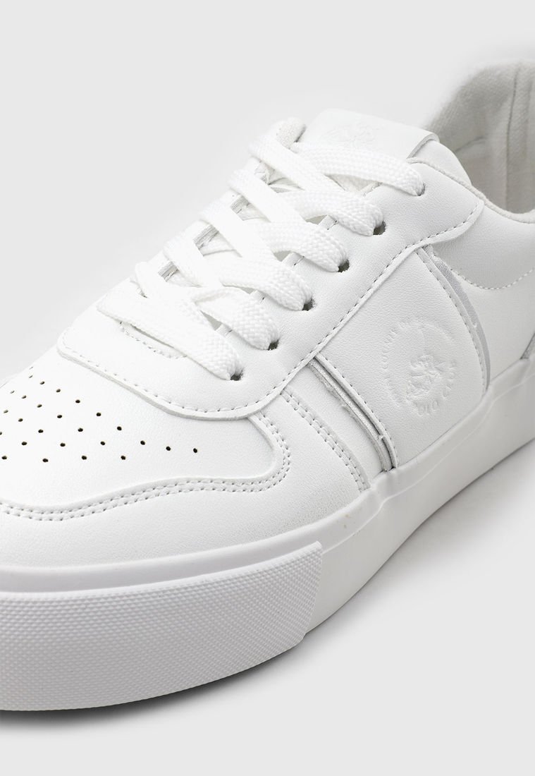 Tennis Sapatenis Polo Farm Couro Branco TÃªnis Polo Masculino - Main Image