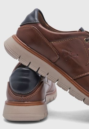 Zapato Formal Café-Azul Navy Royal County of Berkshire Polo Club