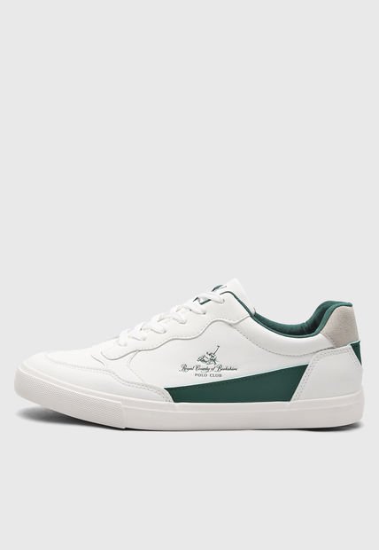 Tenis Lifestyle Blanco-Verde-Gris Royal County of Berkshire Polo Club