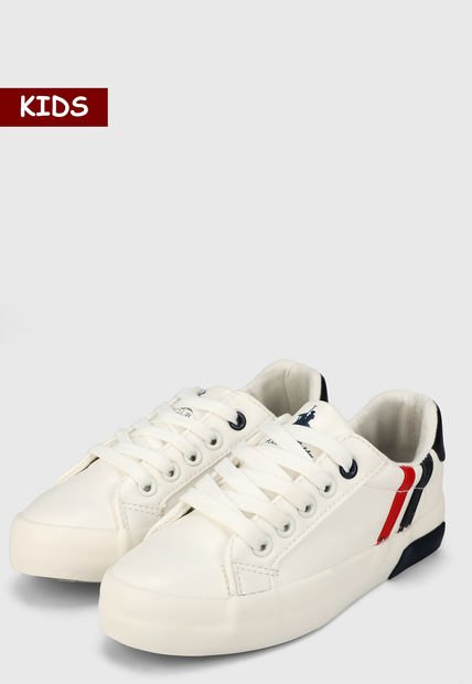 Tenis Blanco-Azul-Rojo Royal County Of Berkshire Polo Club Kids