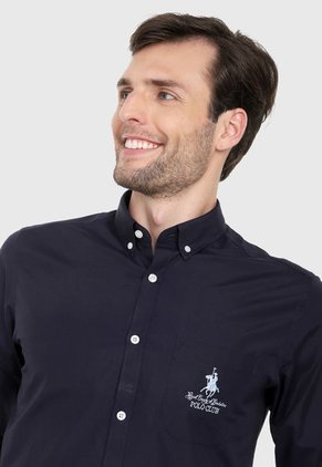 Camisa Azul Royal County Of Berkshire Polo Club