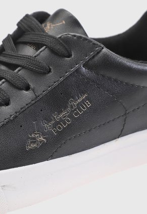 Tenis Lifestyle Negro-Blanco-Dorado Royal County of Berkshire Polo Club