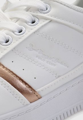 Tenis Lifestyle Blanco-Oro Rosa Royal County of Berkshire Polo Club