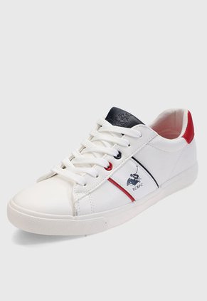 Tenis Lifestyle Marfil-Rojo-Azul Royal County of Berkshire Polo Club