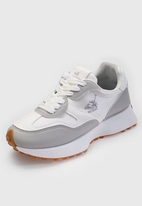 Tenis Lifestyle Blanco-Gris-Miel Royal County of Berkshire Polo Club