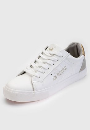 Tenis Lifestyle Blanco-Gris-Dorado Royal County of Berkshire Polo Club