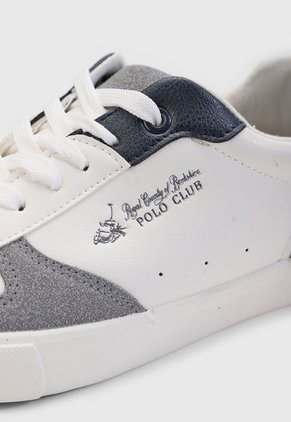 Tenis Lifestyle Blanco-Gris-Azul Royal County of Berkshire Polo Club