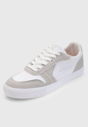 Tenis Lifestyle Blanco-Gris-Oro Rosa Royal County of Berkshire Polo Club