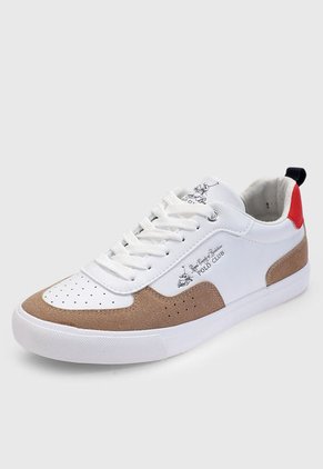 Tenis Lifestyle Blanco-Ocre-Rojo Royal County of Berkshire Polo Club