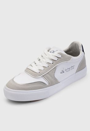 Tenis Lifestyle Blanco-Gris-Azul Royal County of Berkshire Polo Club