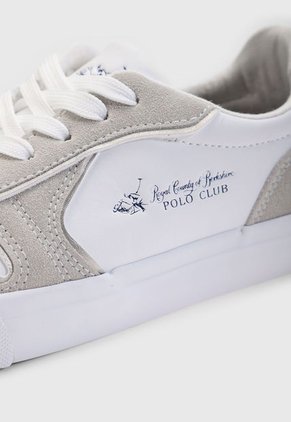 Tenis Lifestyle Blanco-Gris-Azul Royal County of Berkshire Polo Club