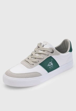 Tenis Lifestyle Blanco-Gris-Verde Royal County of Berkshire Polo Club