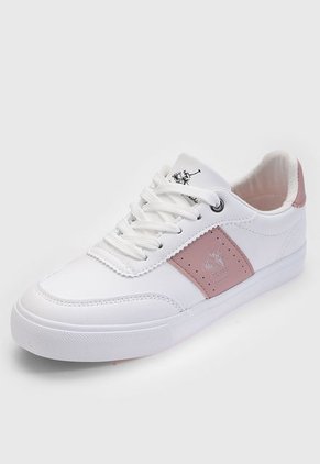Tenis Lifestyle Blanco-Palo Rosa-Negro Royal County of Berkshire Polo Club