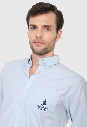 Camisa Azul Royal County Of Berkshire Polo Club