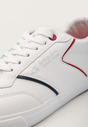Tenis Lifestyle Blanco-Rojo-Azul Navy Royal County of Berkshire Polo Club
