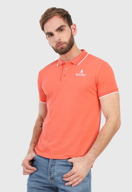 Polo Naranja-Blanco Royal County of 