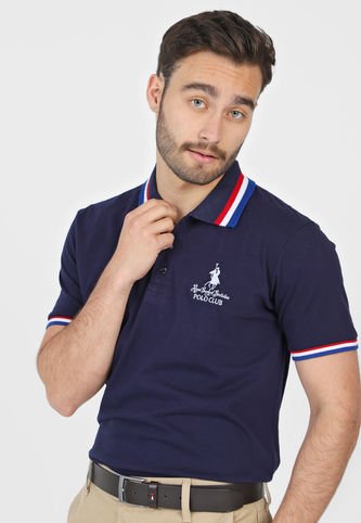 Polo Azul Navy-Blanco 