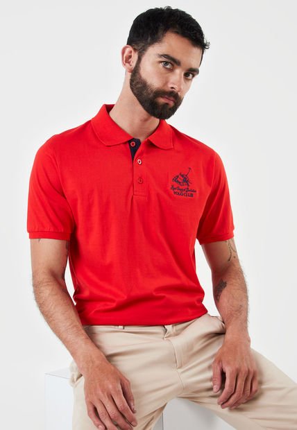 Camiseta Polo Rojo-Azul Royal County of Berkshire Polo Club