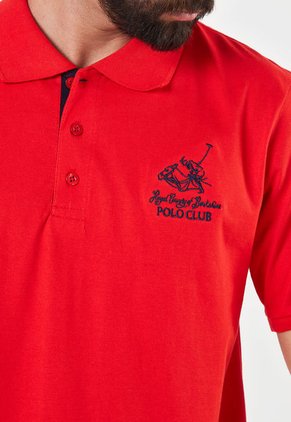 Camiseta Polo Rojo-Azul Royal County of Berkshire Polo Club