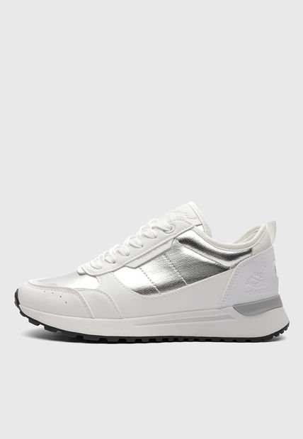 Tenis Lifestyle Blanco-Plateado-Gris Royal County of Berkshire Polo Club