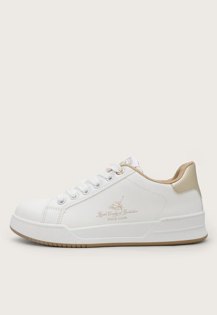 Tenis Lifestyle Blanco-Dorado-Miel Royal County of Berkshire Polo Club