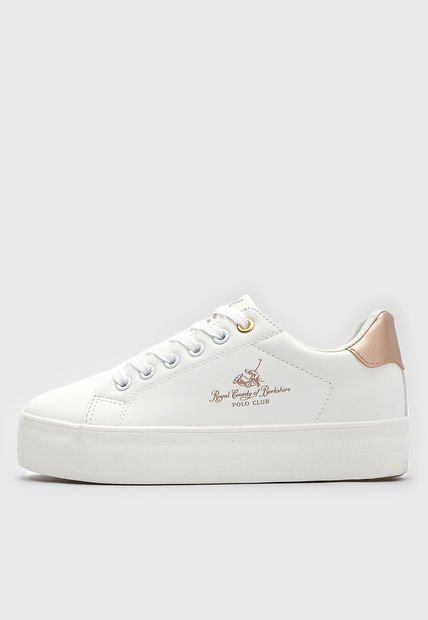 Tenis Lifestyle Blanco-Oro Rosa Royal County of Berkshire Polo Club
