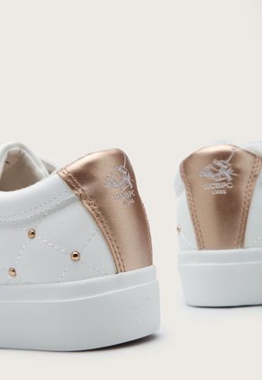 Tenis Lifestyle Blanco-Oro Rosa Royal County of Berkshire Polo Club