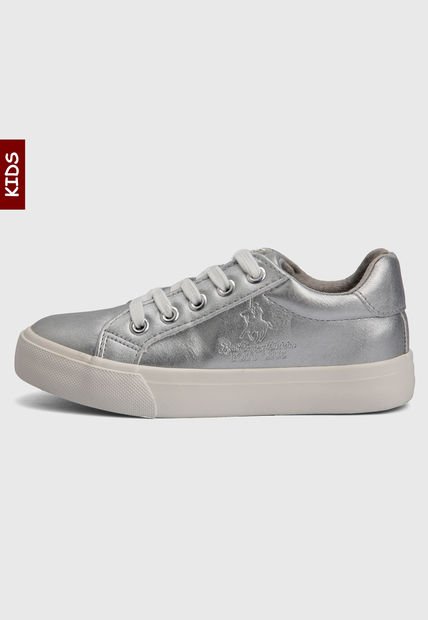 Tenis Lifestyle Plateado-Blanco Royal County Of Berkshire Polo Club Kids