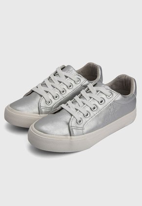 Tenis Lifestyle Plateado-Blanco Royal County Of Berkshire Polo Club Kids