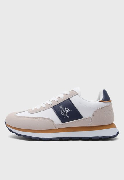 Tenis Lifestyle Blanco-Beige-Azul Royal County of Berkshire Polo Club