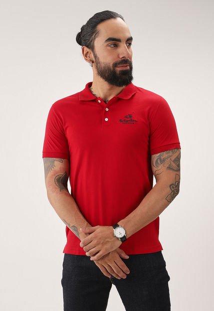 Polo Rojo-Azul Navy Royal County Of Berkshire Polo Club