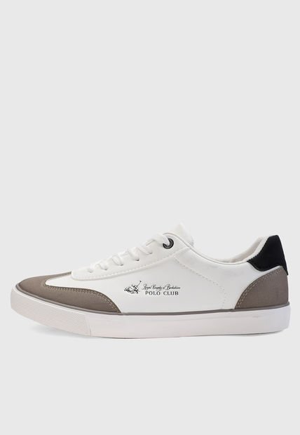 Tenis Lifestyle Blanco-Taupé-Negro Royal County of Berkshire Polo Club