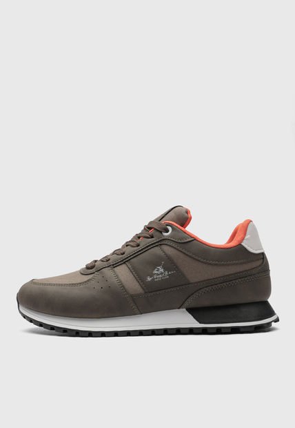 Tenis Lifestyle Verde Militar-Blanco-Naranja Royal County of Berkshire Polo Club