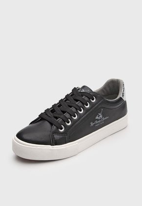 Tenis Lifestyle Negro-Plateado-Blanco Royal County of Berkshire Polo Club