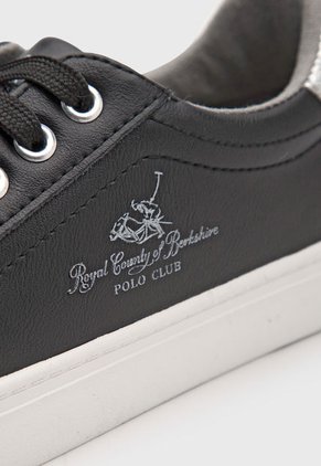 Tenis Lifestyle Negro-Plateado-Blanco Royal County of Berkshire Polo Club
