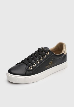 Tenis Lifestyle Negro-Dorado-Blanco Royal County of Berkshire Polo Club