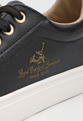 Tenis Lifestyle Negro-Dorado-Blanco Royal County of Berkshire Polo Club
