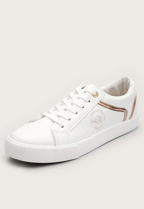 Tenis Lifestyle Blanco-Oro Rosa Royal County of Berkshire Polo Club