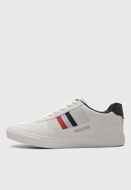 Tenis Lifestyle Blanco-Azul Navy-Rojo Royal County of Berkshire Polo Club