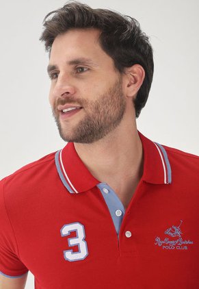 Polo Rojo-Blanco-Celeste Royal County Of Berkshire Polo Club