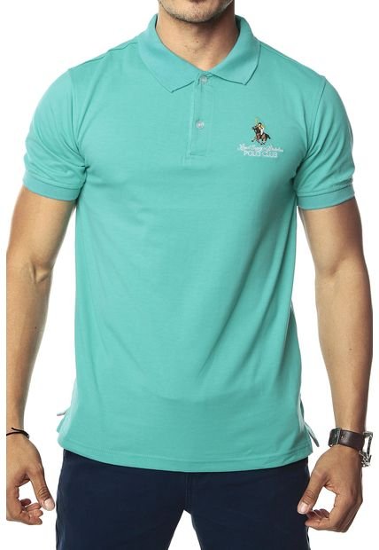 Camiseta Polo Azul Agua Marina Royal County Of Berkshire Polo Club