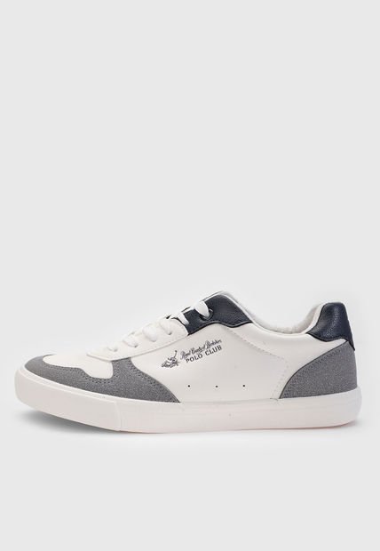 Tenis Lifestyle Blanco-Gris-Azul Royal County of Berkshire Polo Club