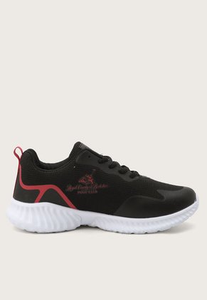 Tenis Lifestyle Negro-Blanco-Rojo Royal County of Berkshire Polo Club