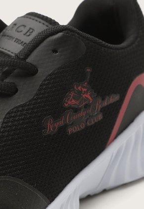 Tenis Lifestyle Negro-Blanco-Rojo Royal County of Berkshire Polo Club