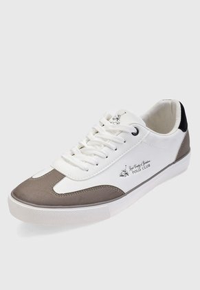 Tenis Lifestyle Blanco-Taupé-Negro Royal County of Berkshire Polo Club