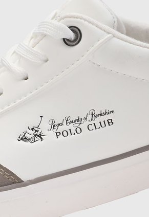Tenis Lifestyle Blanco-Taupé-Negro Royal County of Berkshire Polo Club