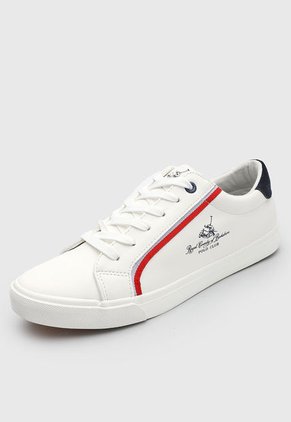 Tenis Lifestyle Blanco-Rojo-Azul Navy Royal County of Berkshire Polo Club
