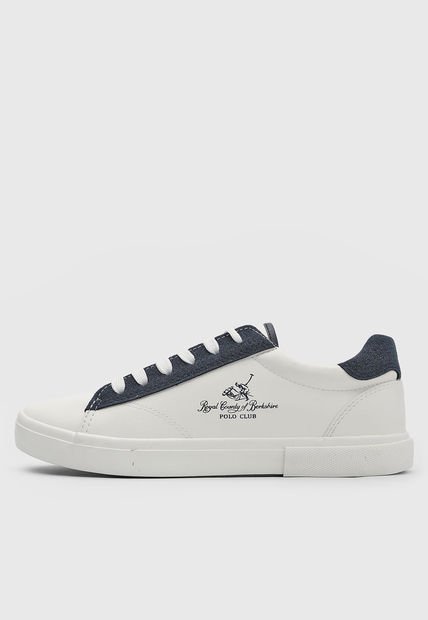 Tenis Lifestyle Blanco-Azul Navy Royal County of Berkshire Polo Club