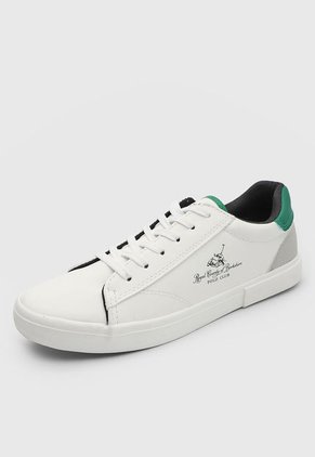 Tenis Lifestyle Blanco-Verde-Gris Royal County of Berkshire Polo Club